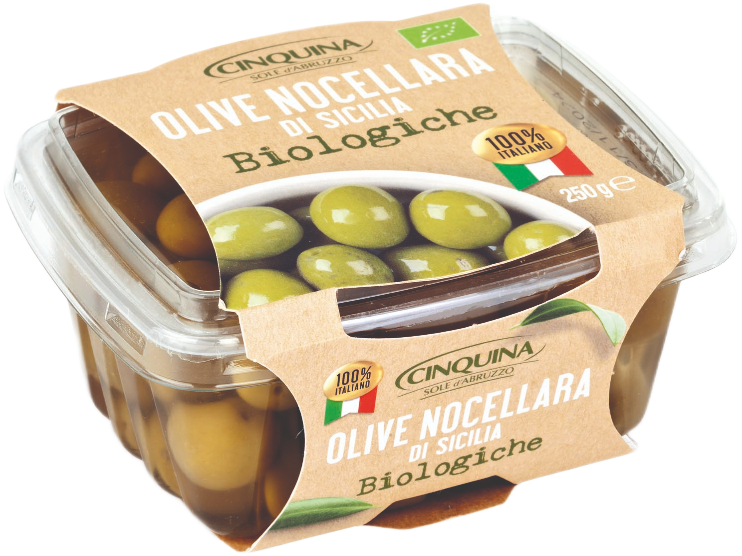 OLIWKI ZIELONE NOCELLARA Z SYCYLII 250 G 12/BOX CINQUINA