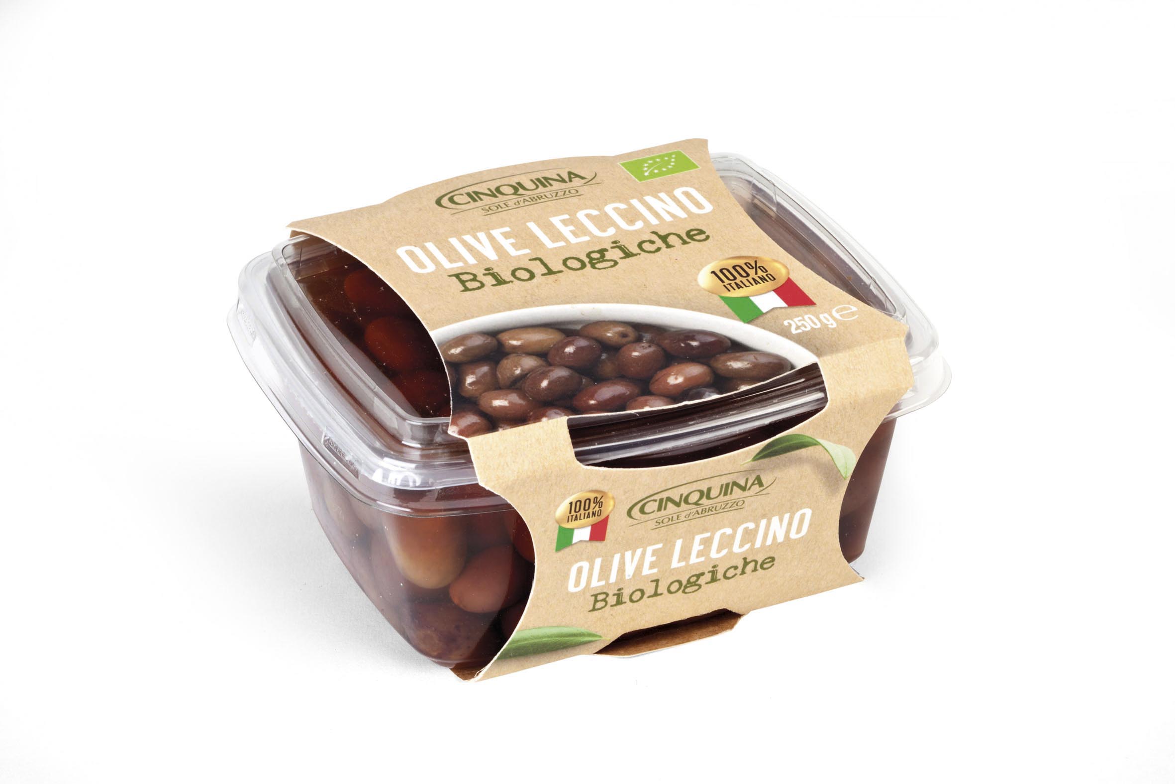 EKOLOGICZNE OLIWKI LECCINO 250 G 12/BOX CINQUINA