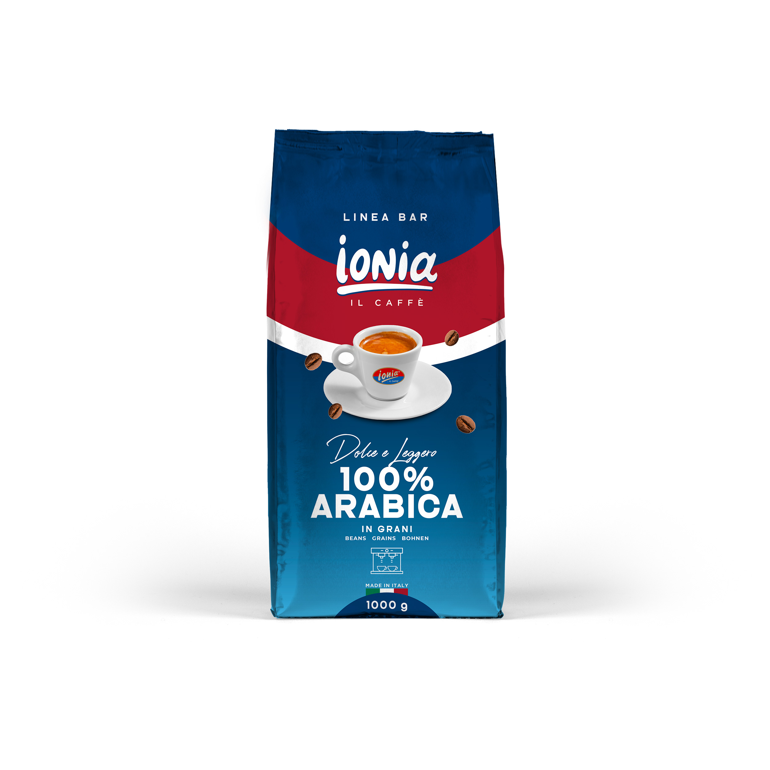 KAWA 100% ARABICA W ZIARNACH 1KG IONIA 6/BOX