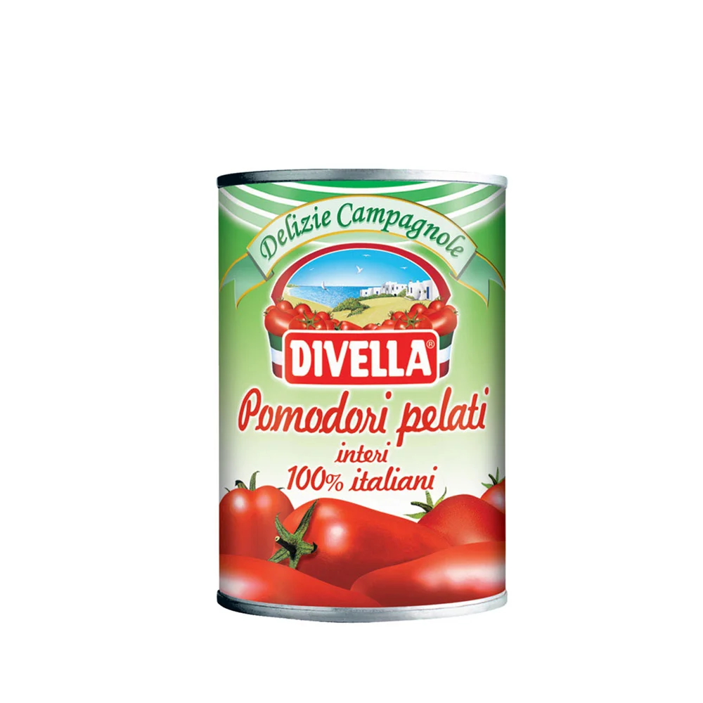 POMIDORY PELATI 400 G 24/BOX DIVELLA