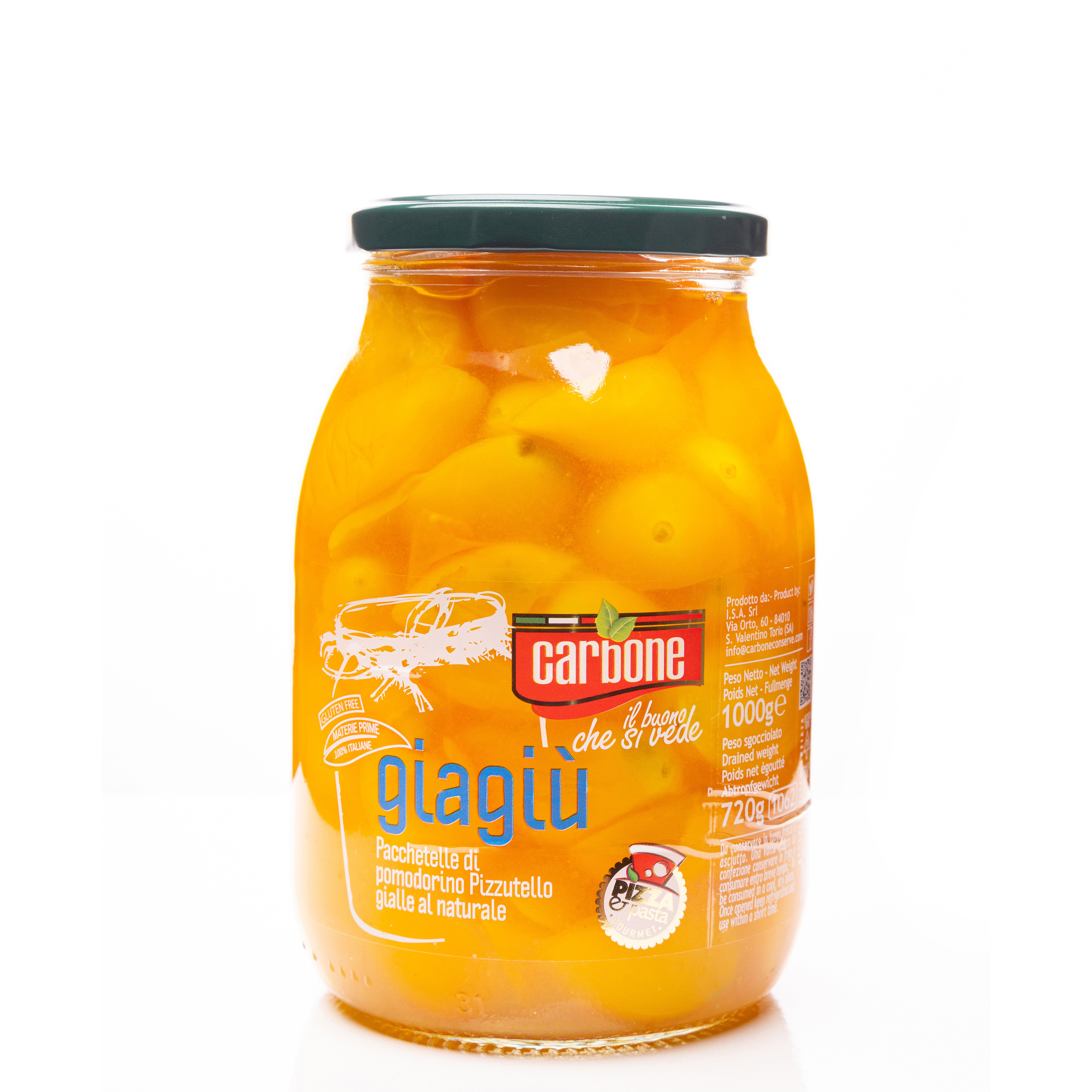 ŻÓŁTE POMIDORKI GIAGIU' PIENNOLO W ZALEWIE 1062ML 6/BOX CARBONE