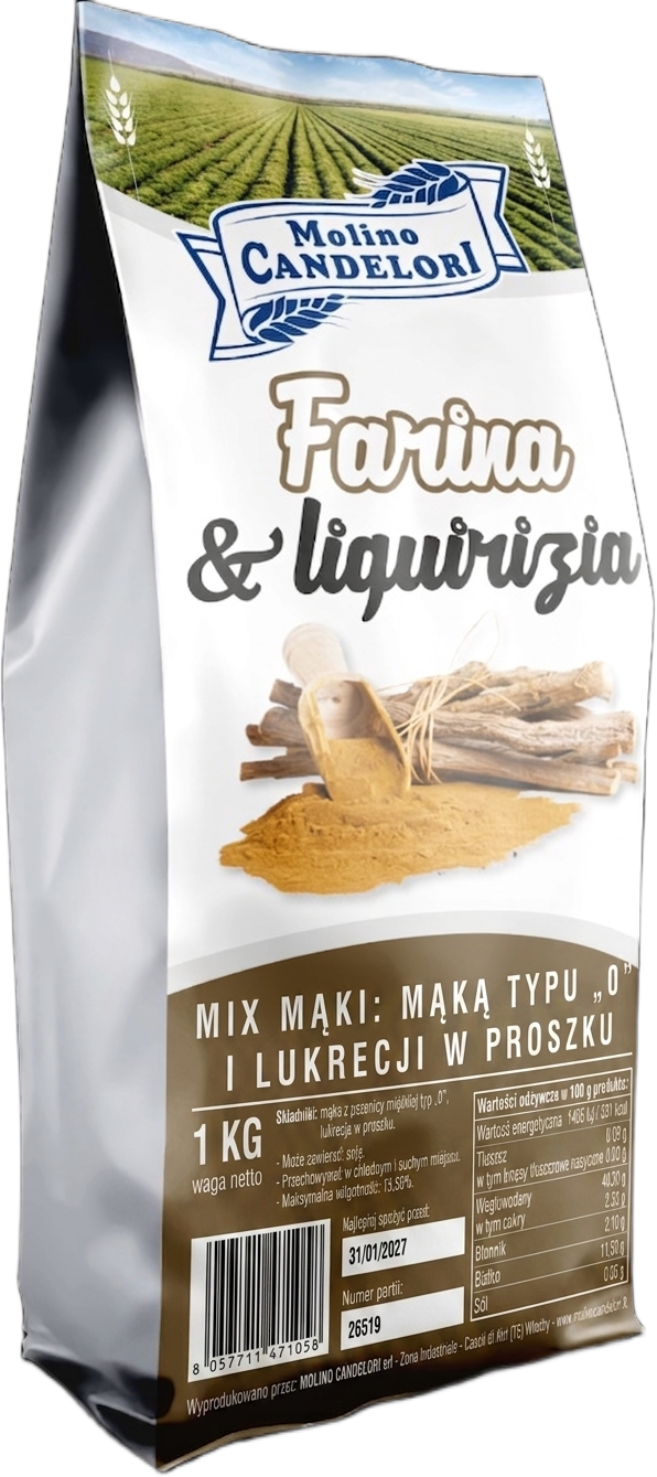 MIESZANKA MĄKI Z LUKRECJI I MĄKI '0' 1KG CANDELORI