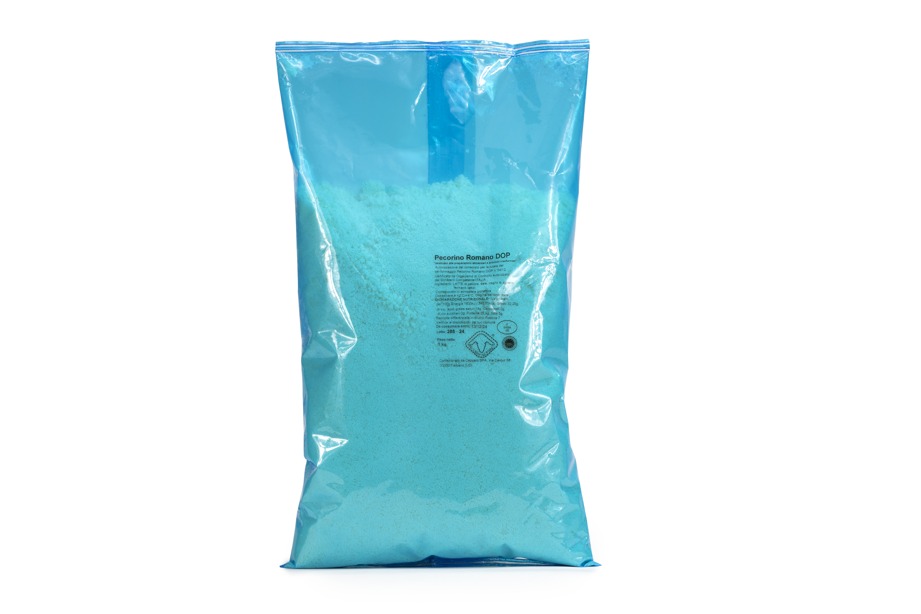PECORINO ROMANO DOP TARTY 1 KG 10/BOX CENTRAL FORMAGGI