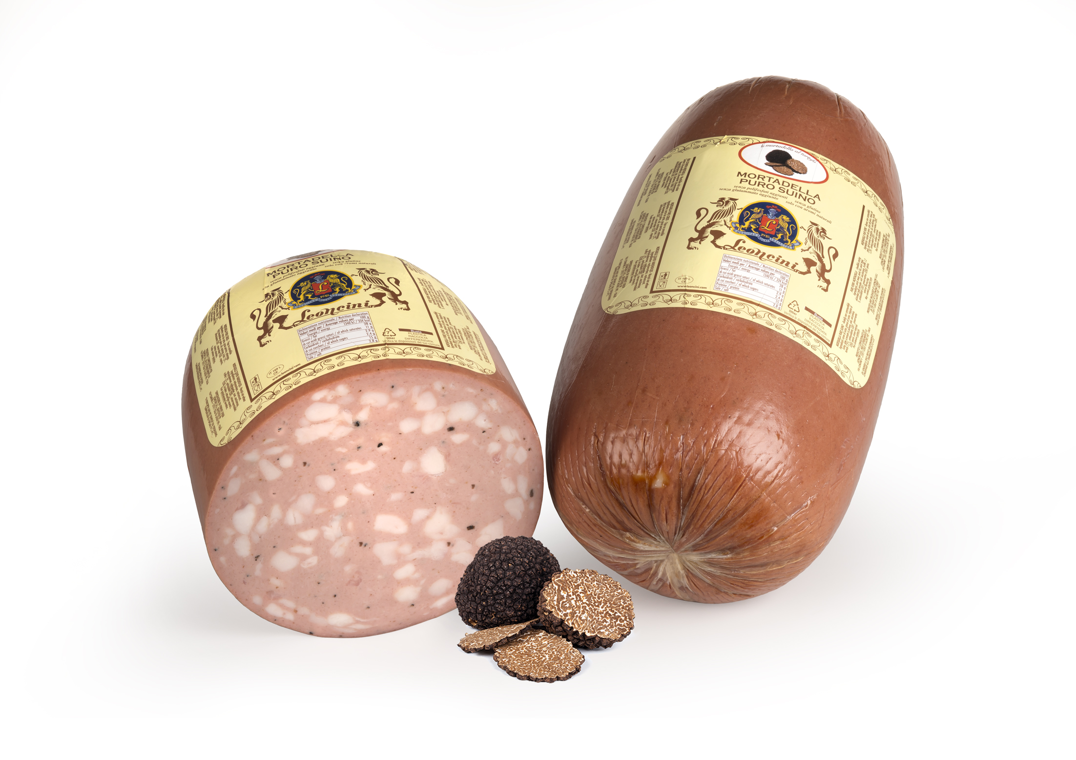 MORTADELLA Z TRUFLĄ 1/2 OK. 4–4,5 KG 2/BOX LEONCINI