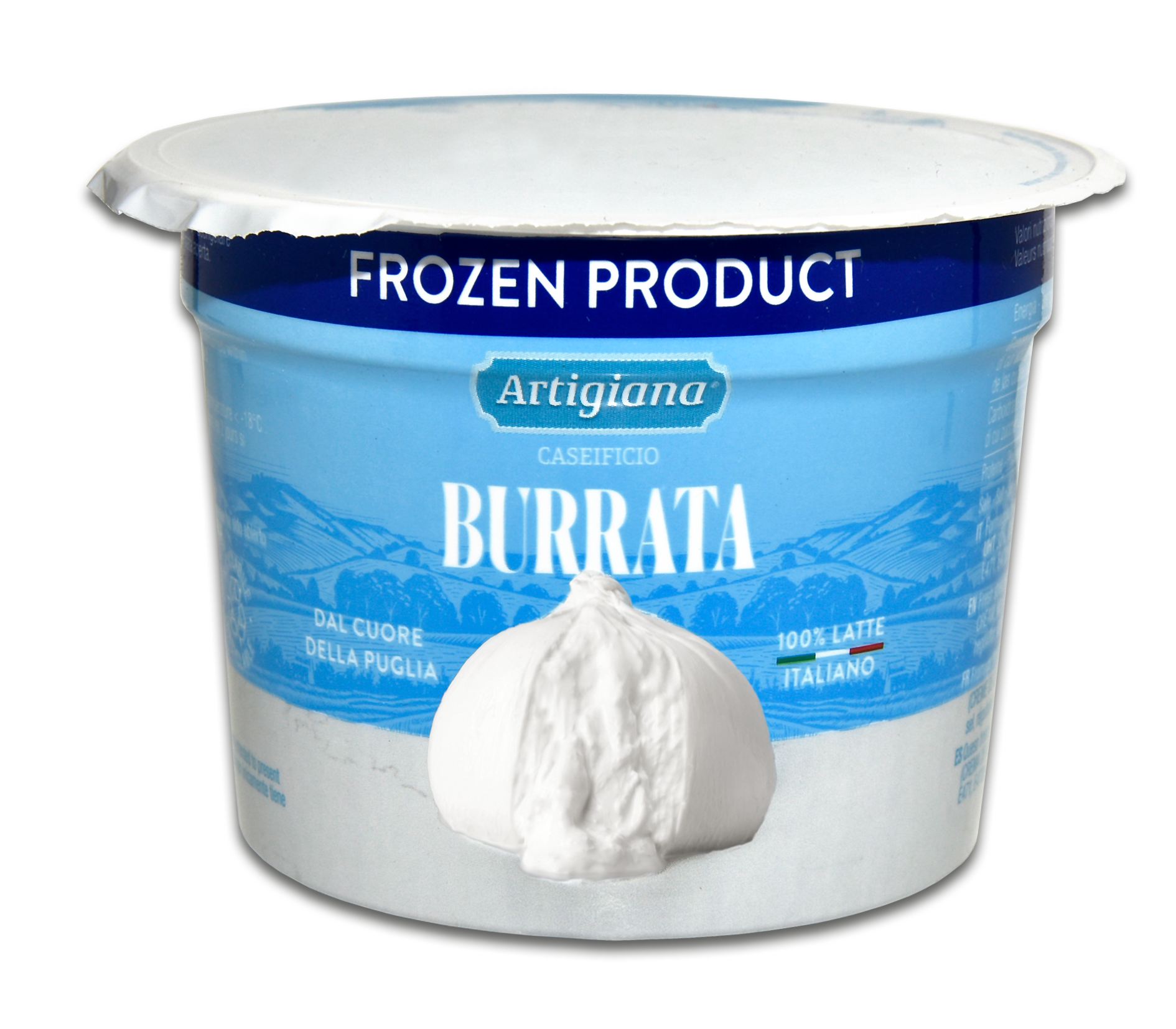 BURRATA MROŻONA "CUORE DELLA PUGLIA" 125 G 16/BOX ARTIGIANA