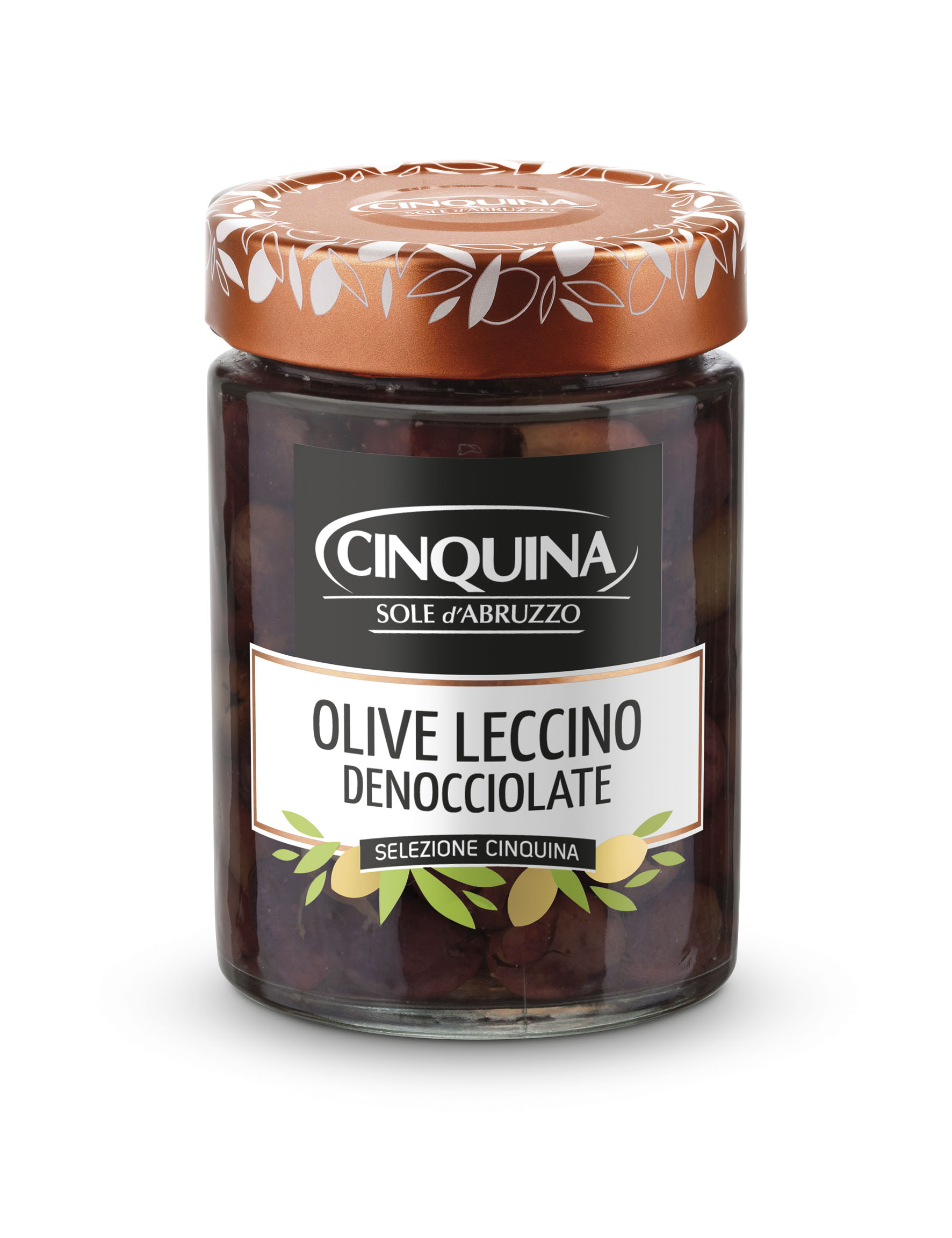 OLIWKI LECCINO D'ABRUZZO BEZ PESTEK 180 G 12/BOX CINQUINA