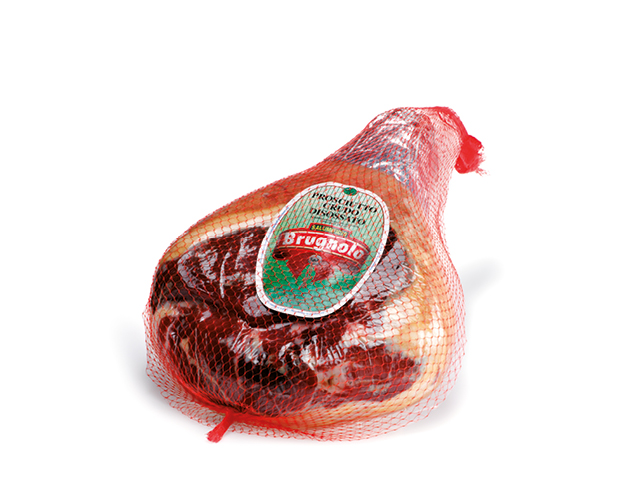 SZYNKA DOJRZEWAJĄCA Z RASY /PROSCIUTTO CRUDO DUROC BEZ KOŚCI PRESSATO OK.8KG 2/BOX BRUGNOLO
