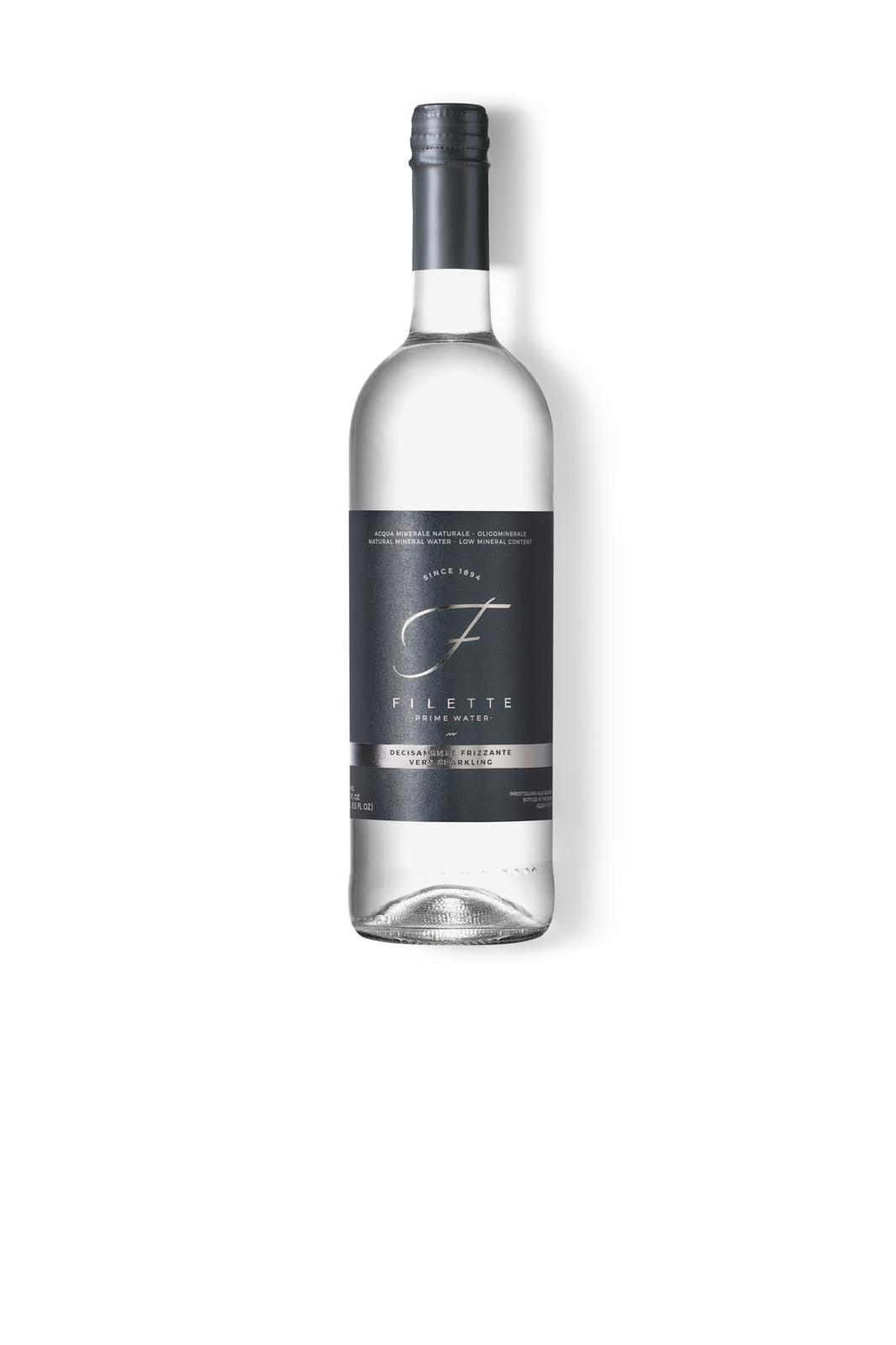 WODA MINERALNA GAZOWANA ACQUA FILETTE SZKŁO 12 X 750 ML /BOX